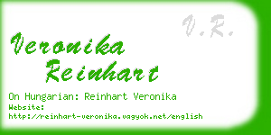 veronika reinhart business card